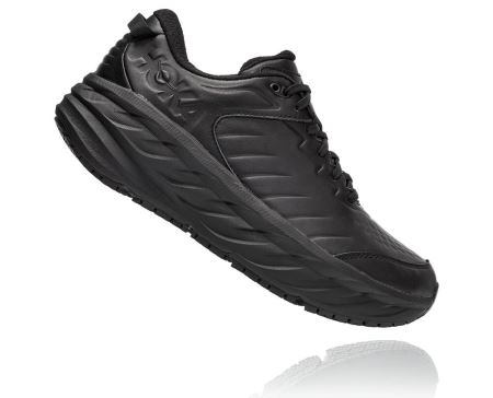 Hoka One One Bondi Sr - Sapatos Ortopédicos Homem Pretas / Pretas | PT-eXSKhZ8